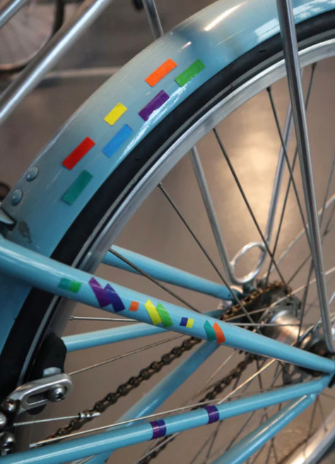 Rainbow reflective stickers - Kikkerland