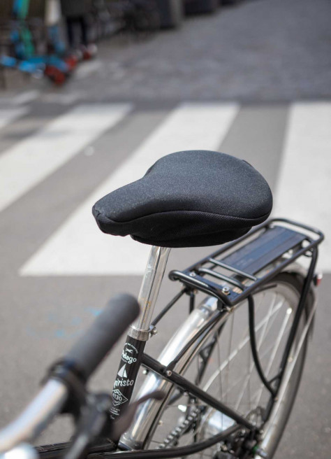 Couvre selle vélo rembourré avec gel - Oxford