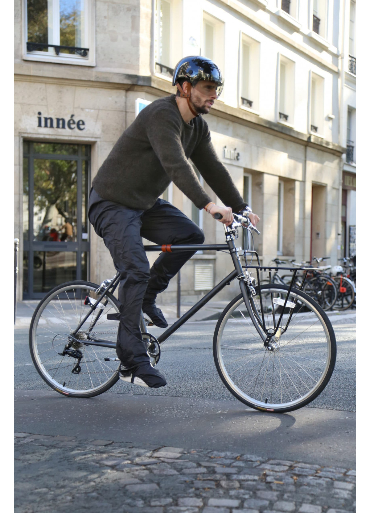 Pantalon De Pluie Homme Vélo/moto - Surpantalon Imperméable, Fermeture éclair, Tenue Protection Travail