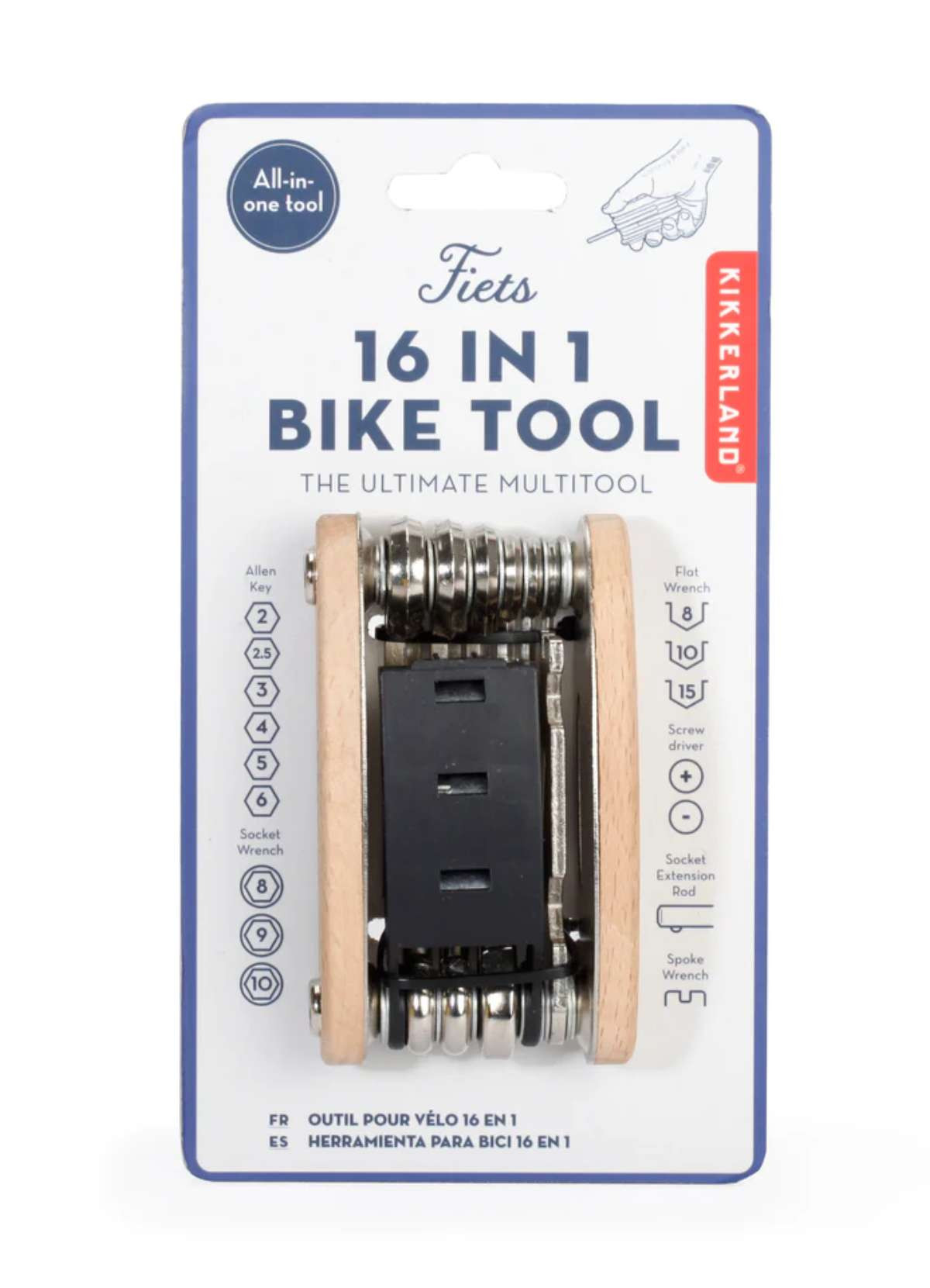 Outils de réparation de vélo 16 en 1 Multifonctionnel Kit d'outils de vélo  Kit de réparation de vélo pliant Outils de vélo de poche adaptés à la  conduite en plein air