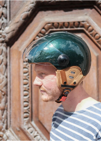 Tandem bicycle helmet with visor - Marko