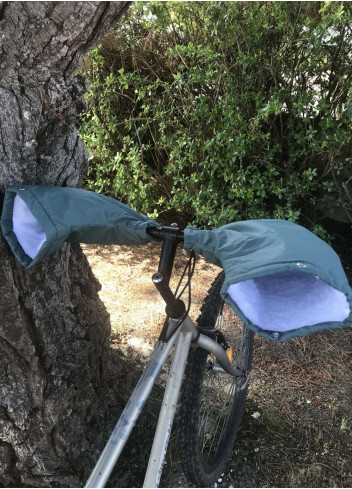 Waterproof lined bike sleeves made in France
