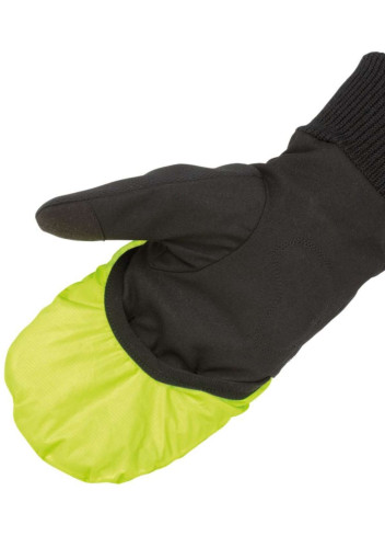 Waterproof winter cycling gloves with fluorescent overglove - Tucano