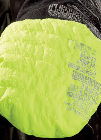 Waterproof winter cycling gloves with fluorescent overglove - Tucano