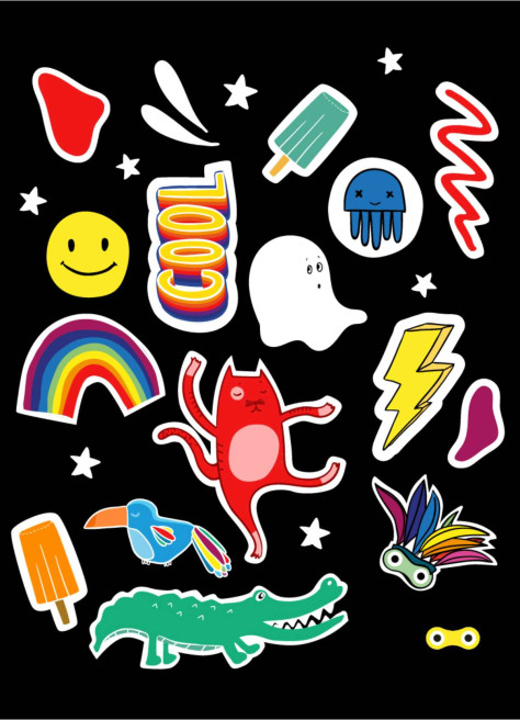 Reflective stickers - Rainette