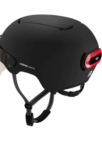 Bike helmet with visor and indicators - Cosmo