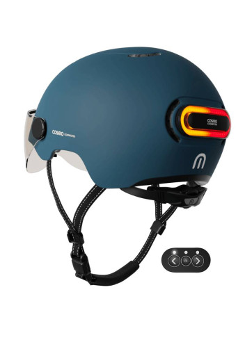 Bike helmet with visor and indicators - Cosmo