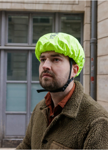 Couvre-casque imperméable jaune - Wowow