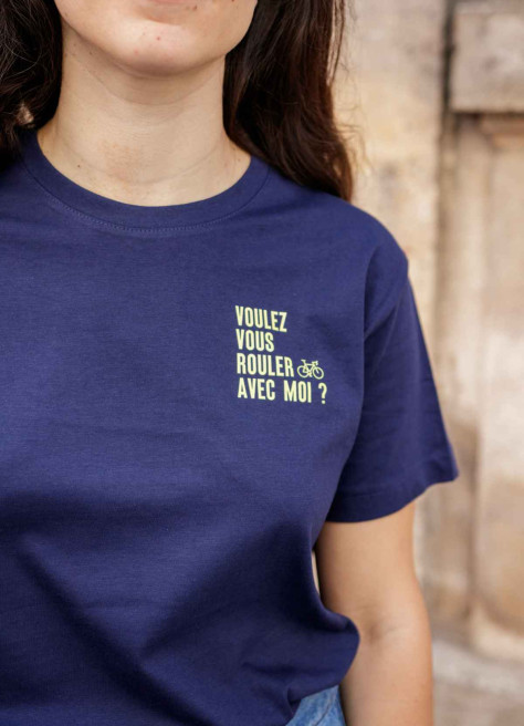 T-Shirt vélo Voulez-vous roulez avec moi - JSAV