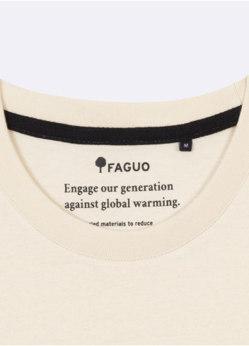 Embroidered round-neck T-shirt - Faguo