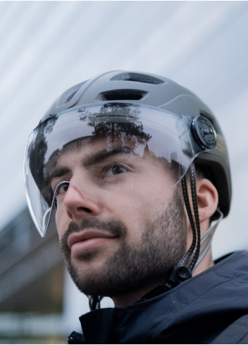 LED MIPS visor bicycle helmet - Cairn