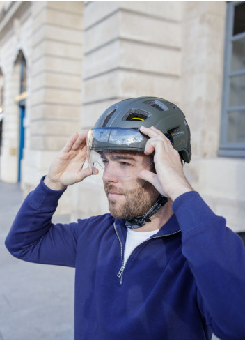 copy of Quartz Visor Led USB bike helmet - Cairn