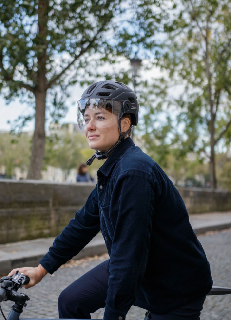 Quartz Visor Led USB Helmet Cairn JE SUIS A VELO