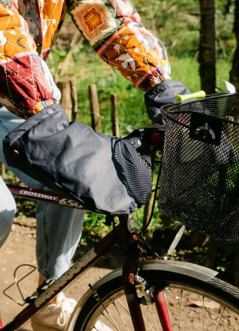 Waterproof lined bike sleeves made in France