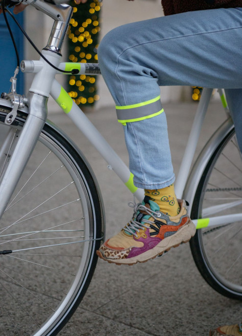 Serre pantalon réfléchissants fluos x2 - Coolride