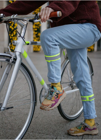 Serre pantalon réfléchissants fluos x2 - Coolride