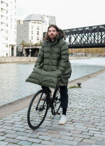 FIN DE PISTE - Doudoune vélo longue avec couvre-jambes - Maium Amsterdam