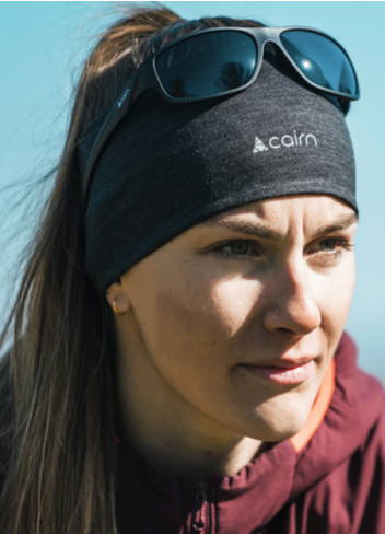 Cycling headband in merino wool - Cairn