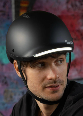 Illuminated bike helmet with blinkers - Overade