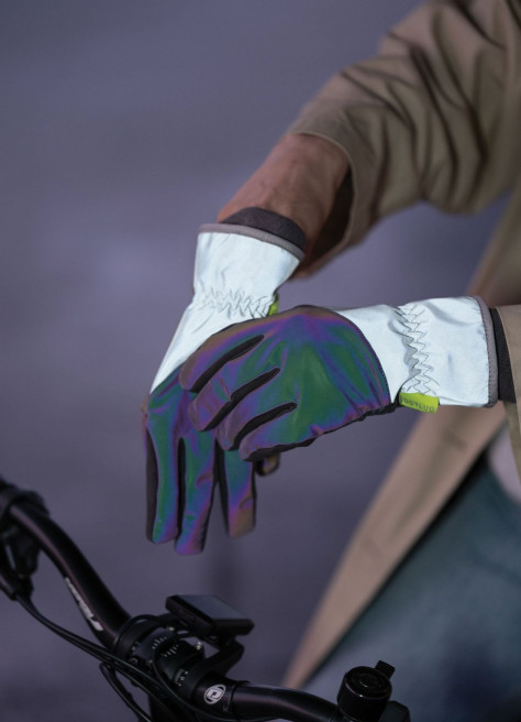 Reflective and waterproof winter cycling gloves - Gofluo