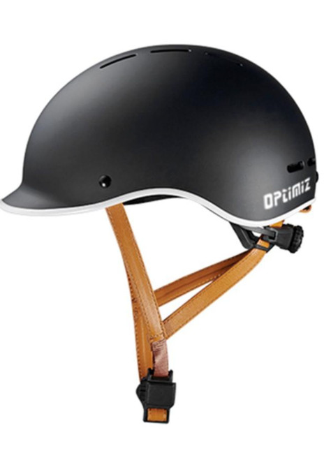 Adult city bike helmet with LED - Optimiz