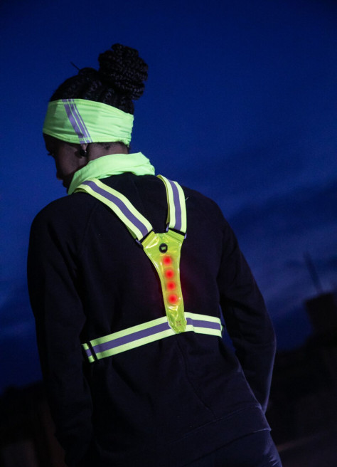 Harnais avec LED jaune fluo - Wowow