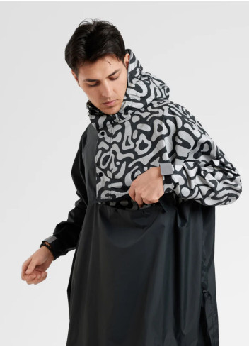 Poncho de pluie réfléchissant Romea - Urban Circus - Noir