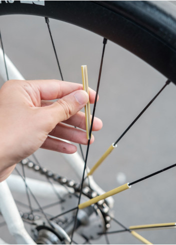 Réflecteurs de rayons vélo or - JE SUIS À VÉLO