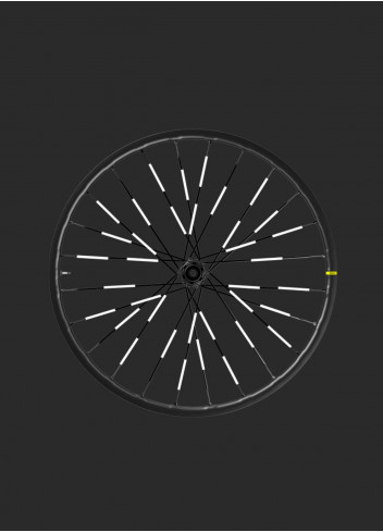 Réflecteurs de rayons vélo argent - JSAV