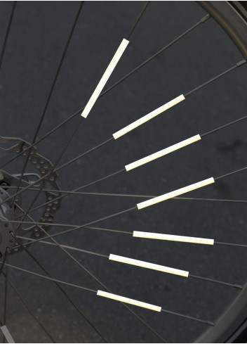 Réflecteurs de rayons vélo argent - JE SUIS À VÉLO