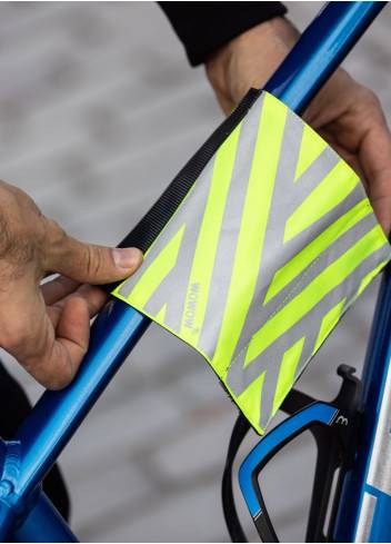 Anwangda Lot De 6 Bandes Réfléchissantes à Boucle – Vert Fluorescent – Sécurité Vélo, Jogging, Moto, Chien – Visibilité Maximale