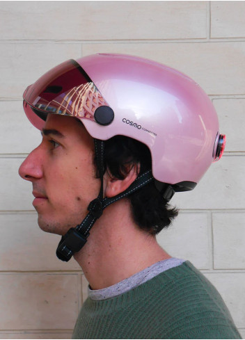 Bike helmet with visor and indicators - Cosmo