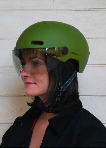Bike helmet with visor and indicators - Cosmo