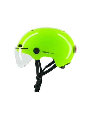 Casque vélo visière et clignotants - Cosmo