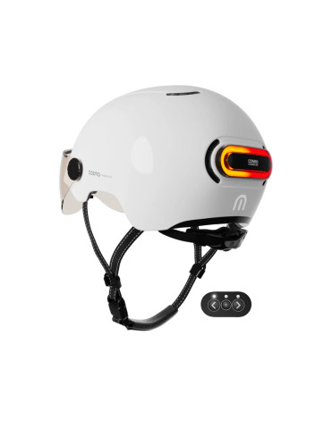 Casque vélo visière et clignotants - Cosmo