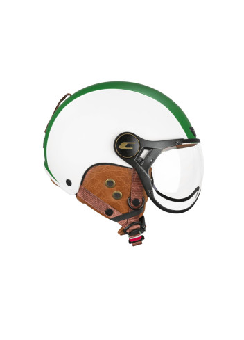 Casque vintage Italie avec visière et cache-oreilles - CGM