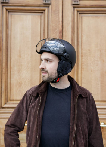 Vintage helmet with visor and earmuffs - CGM