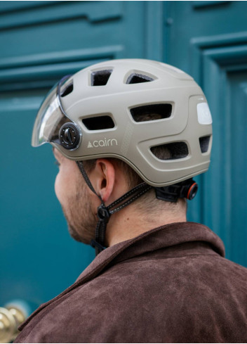Casque vélo Quartz Visor Led USB - Cairn