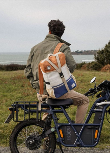 Sacoche sac à dos en voile recyclée made in France