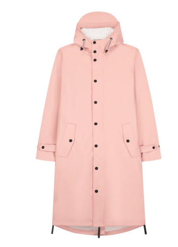 Long waterproof cycling parka - Original Maium Amsterdam - Pink