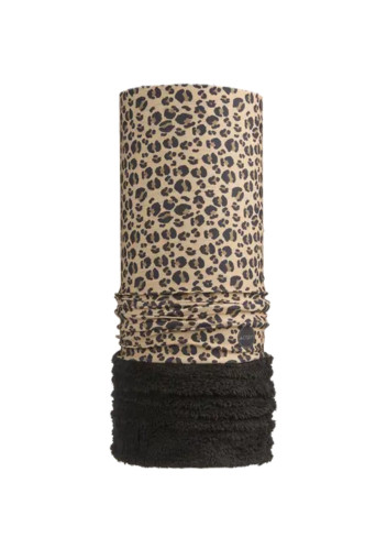 Leopard Fleece Neck Warmer - Cairn