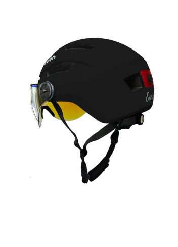 Helmet with visor, LEDs, and winter kit - Elvish