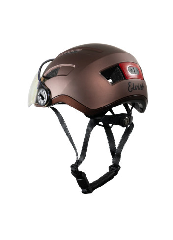 Helmet with visor, LEDs, and winter kit - Elvish