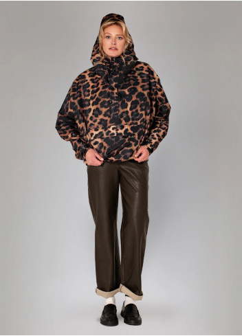 Anorak court imperméable - Rainkiss - Léopard