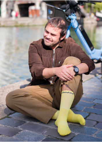 Chaussettes édition Tour de France - Santini - Jaune