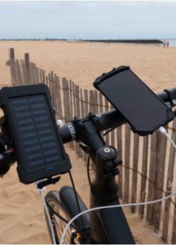 Support de téléphone avec batterie solaire - Coolride