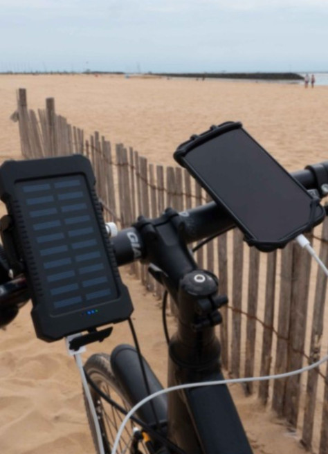 Phone holder with solar battery - Coolride