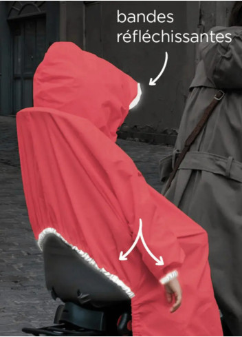 Yellow children's bike seat waterproof - Rainette