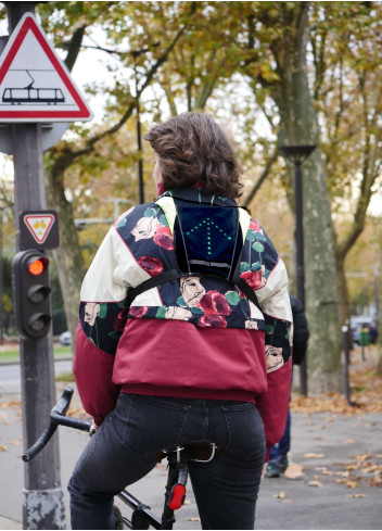 Gilet fluo avec clignotants LED - Coolride