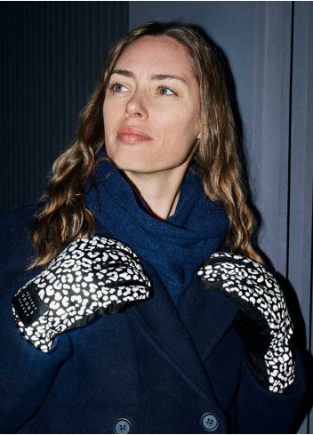 Gants vélo hiver réfléchissants - WGS - Léopard